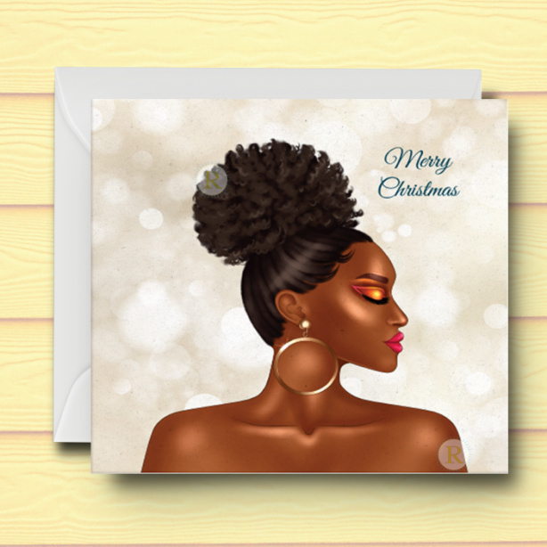 Black Woman I Christmas Card